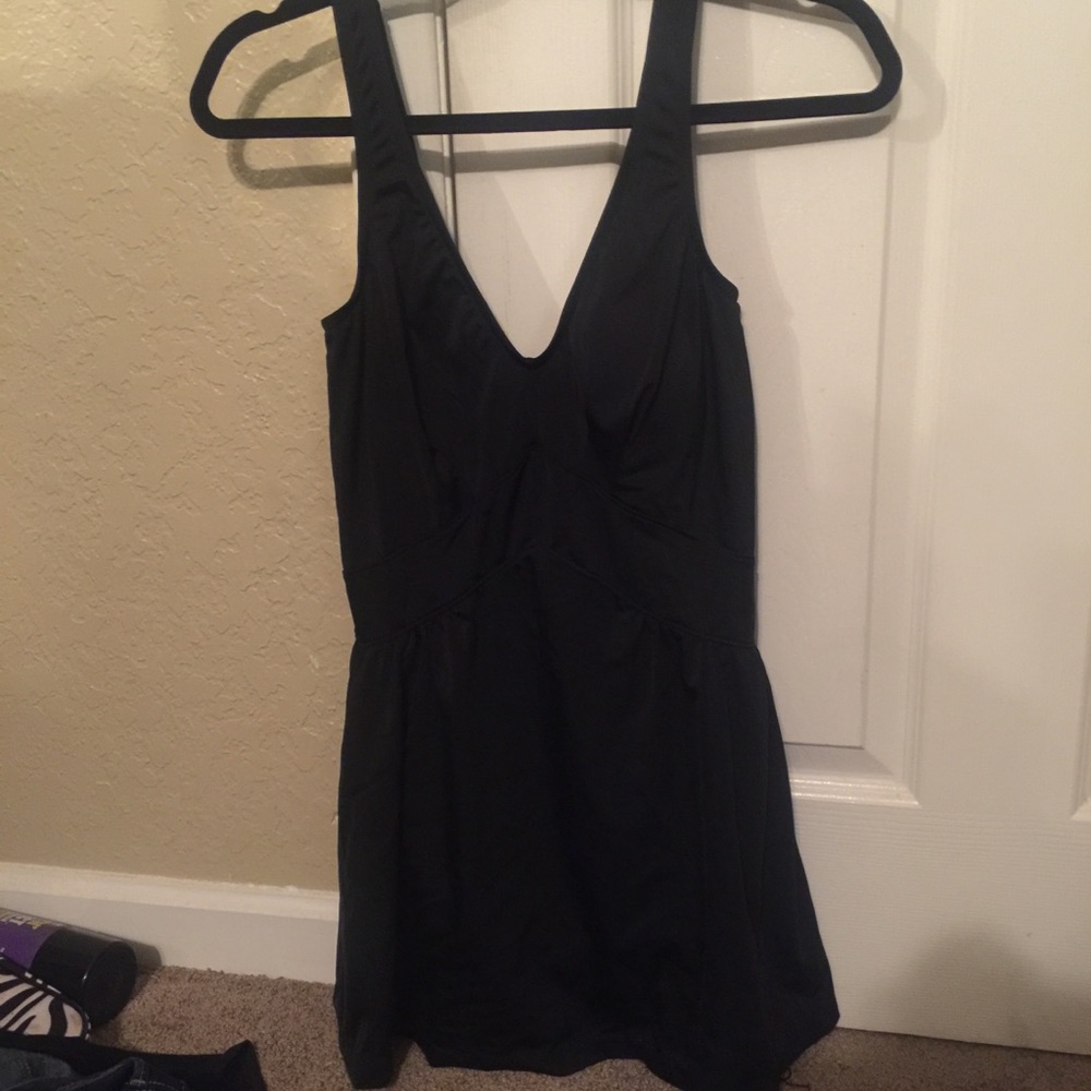 🆑Black Skirted Swimsuit